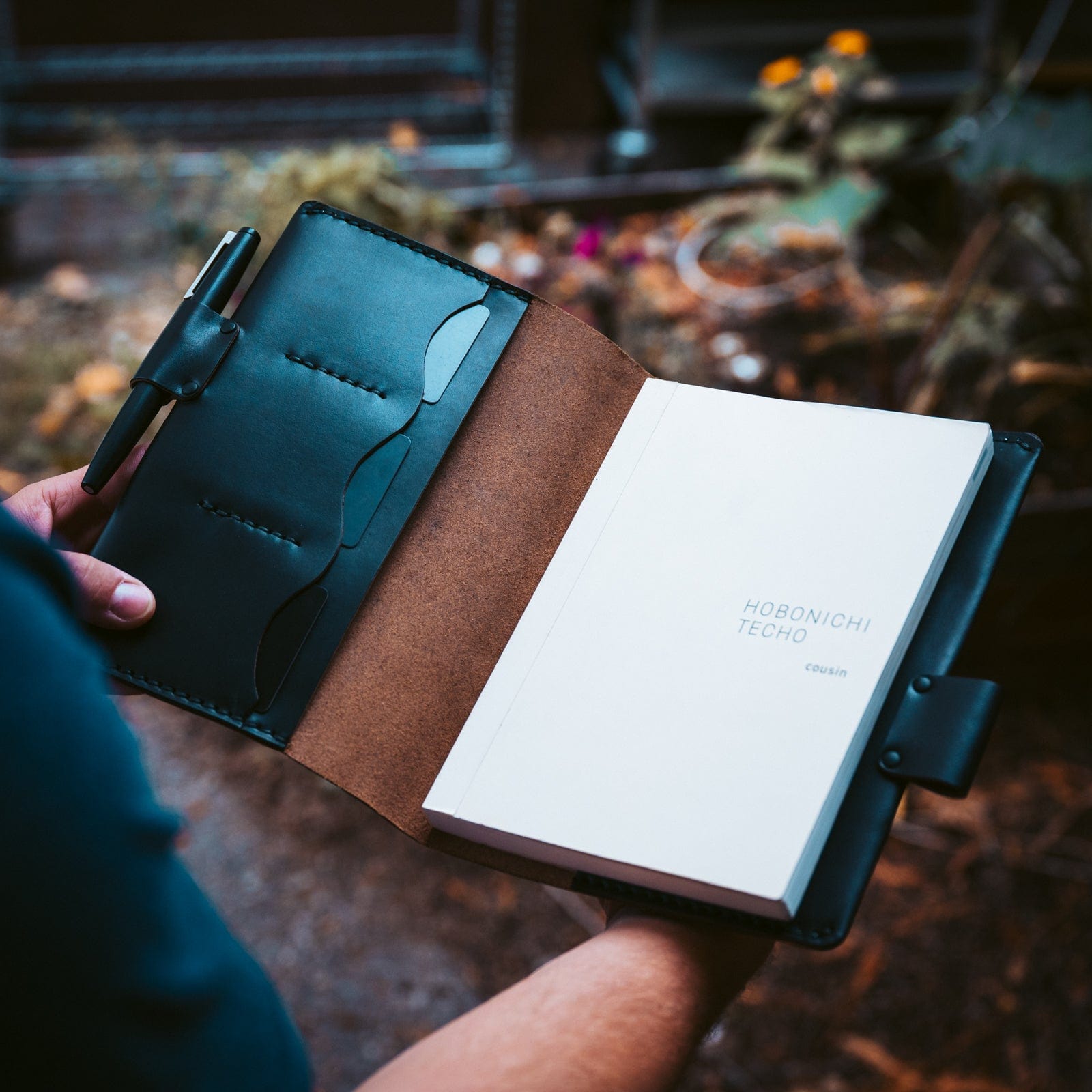 Premium Genuine Leather Hobonichi Cousin Notebook Cover - A5 Size, Durable & Stylish Planner Cover for Daily Journaling, Planning, and Note-Taking - Perfect for Office, School, and Travel Use
