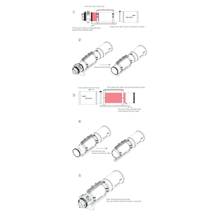 Askar 120 APO Triplet 120mm f/7 Refractor Telescope OTA - Premium Astrophotography Telescope for Deep Space Observation & Stargazing