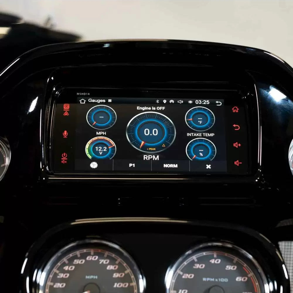 Diamond Audio MSHD14 Plug N Play Digital Media Receiver for 2014+ Harley Davidson Motorcycles - Bluetooth, GPS Navigation & HD Radio - Perfect for Road Trips & Custom Bike Upgrades
