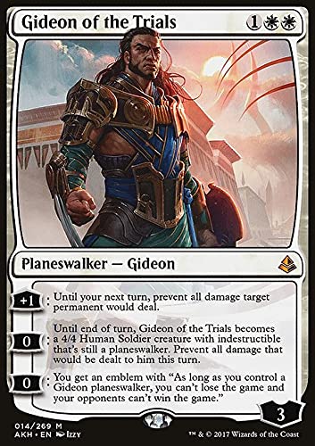 MTG Magic: The Gathering - Gideon of The Trials (14) Amonkhet AKH - Premium Trading Card for Collectors & Players - Perfect for Standard, Modern & Commander Decks