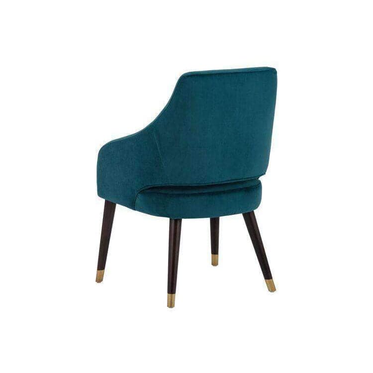 Adelaide Dining Chair - Modern Wooden Kitchen Chairs Set of 2, Comfortable Upholstered Seat with Metal Legs - Perfect for Dining Room, Kitchen, Breakfast Nook & Home Office