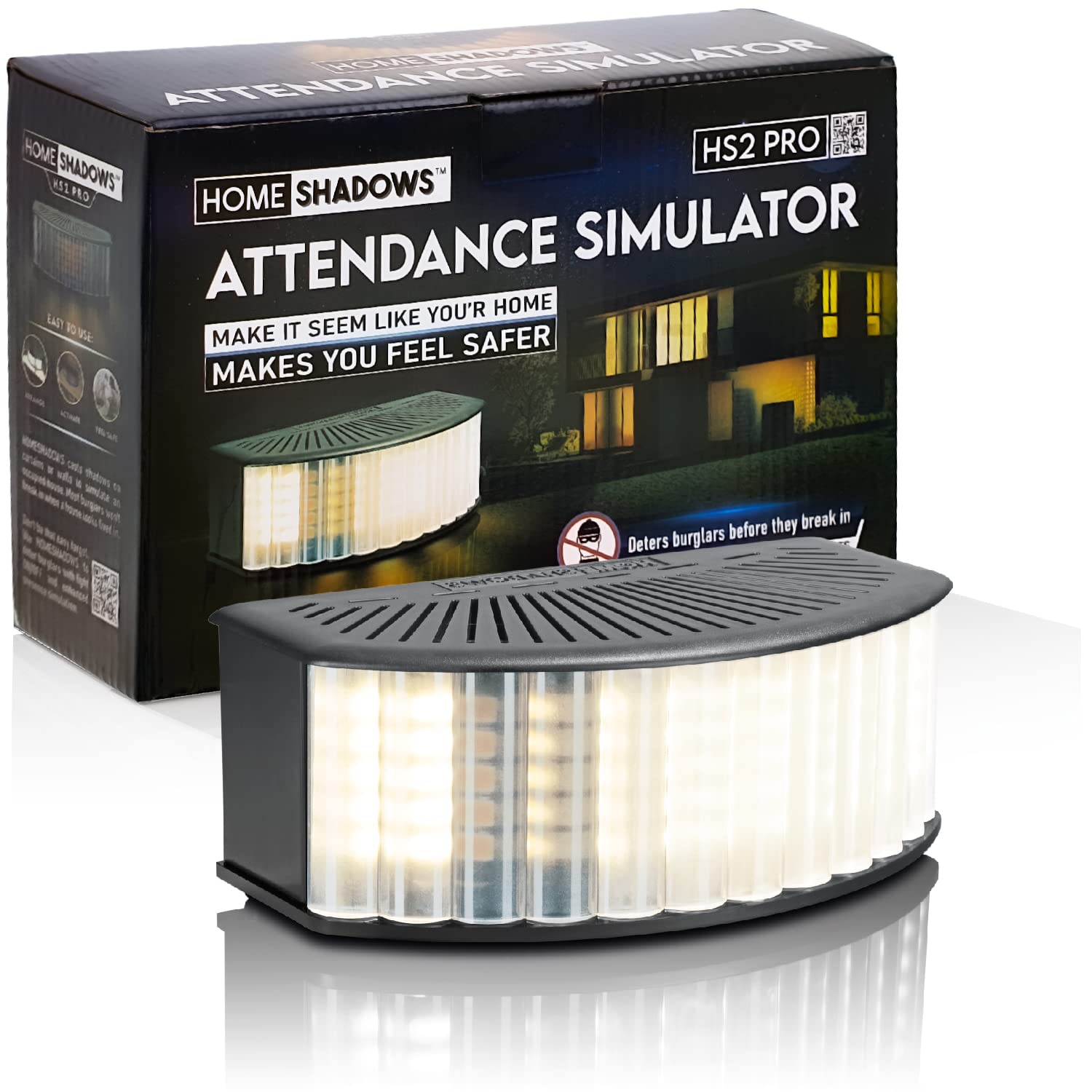 Attendance Simulator - Smart DIY Home Security System with Shadow Projection to Deter Burglars - Motion-Activated Safety Light for Houses & Apartments - Perfect for Vacation Homes, Nighttime Protection & Peace of Mind