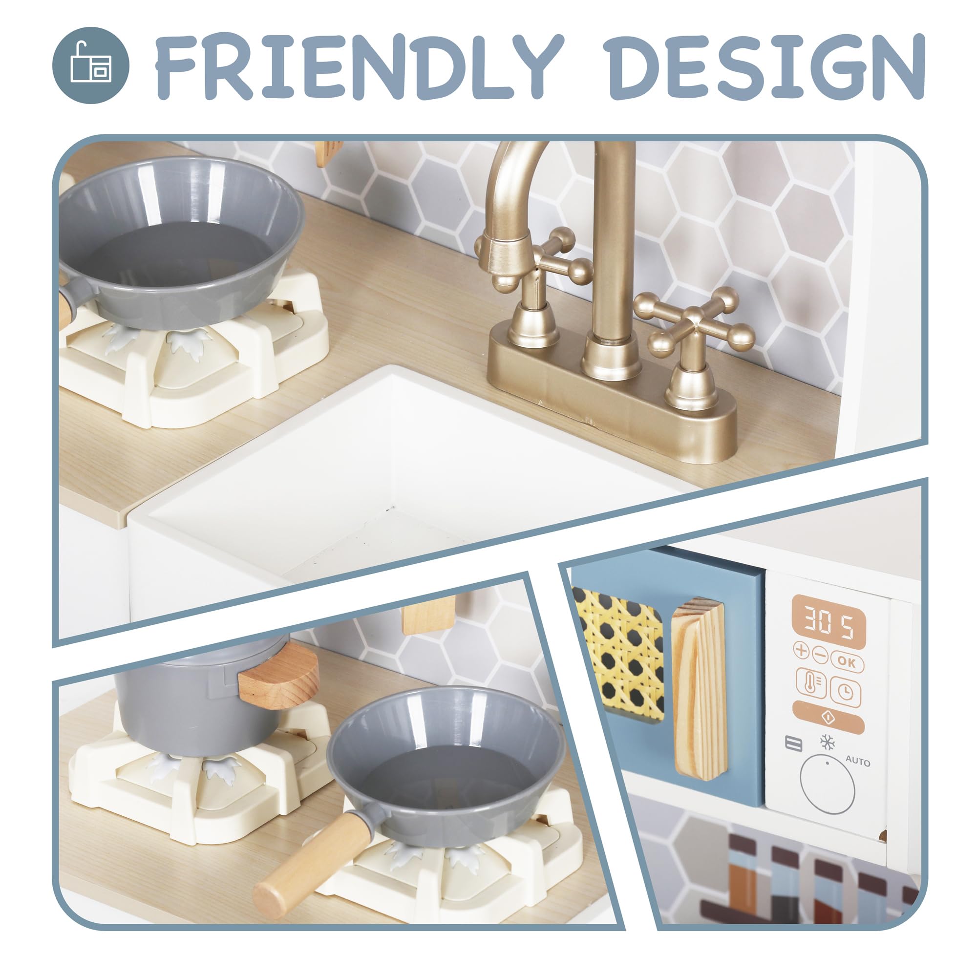 **Electronic Play Kitchen Toy Set for Kids with Light & Sounds - Pretend Cooking Stove, Cookware & Accessories - Toddler Learning Toy for Boys & Girls Ages 3+ - Perfect for Birthday & Holiday Gifts (Ideal for Role Play & Early Childhood Development)**