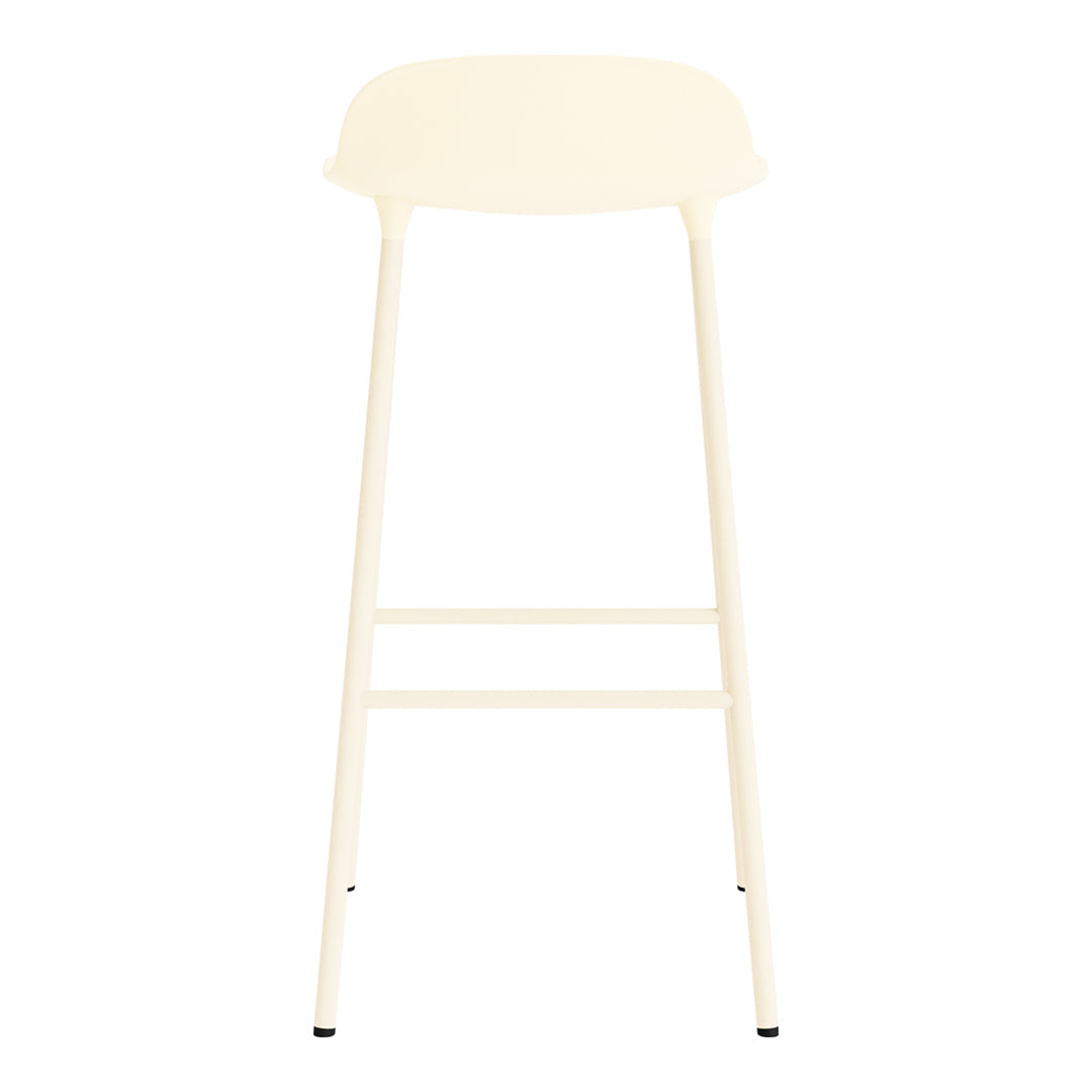 Modern Metal Bar Stools with Form Design - Adjustable Height Counter Stools for Kitchen, Dining & Home Bar - Industrial Style Seating for Restaurants & Cafes