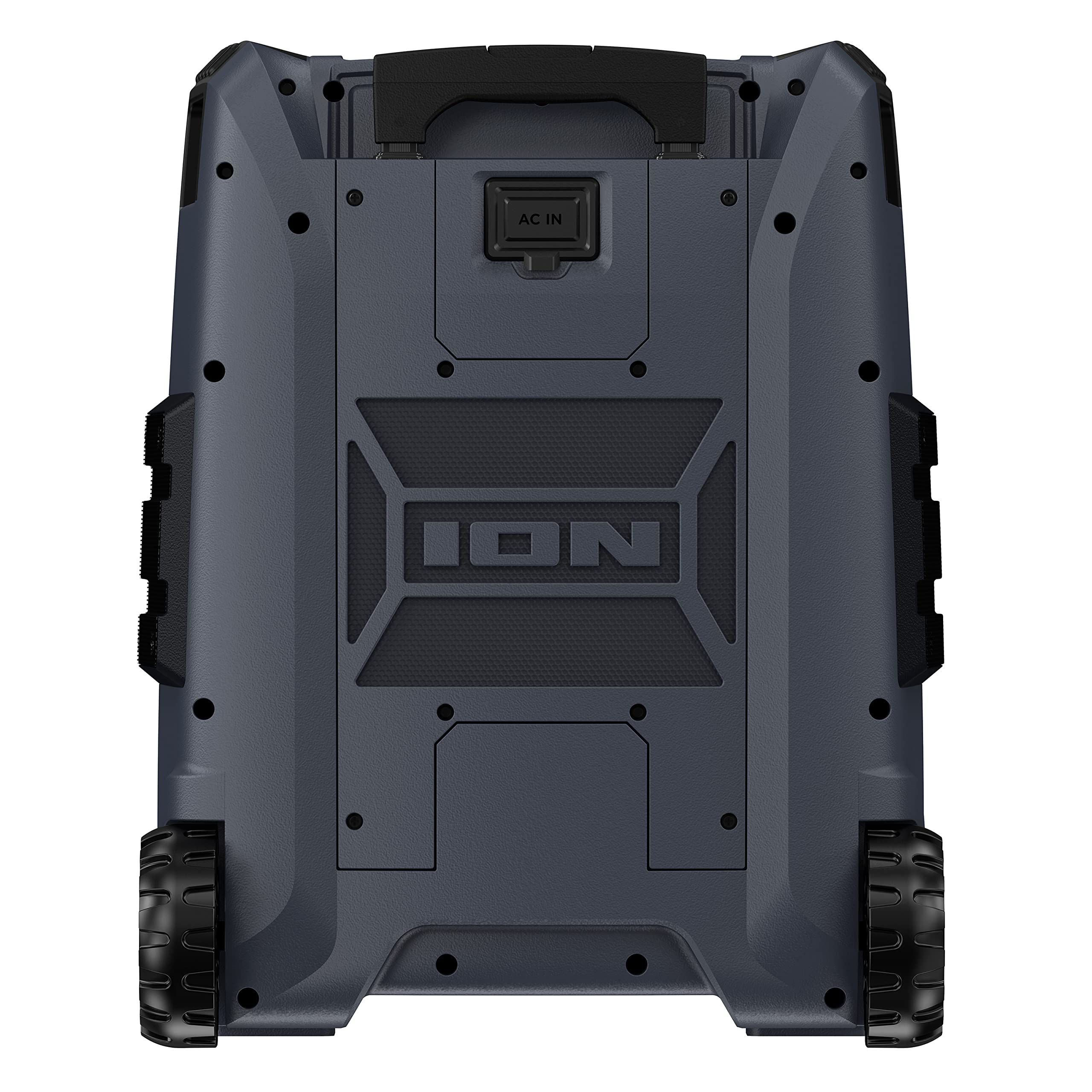 ION Block Rocker XL - 220W Portable Bluetooth Party Speaker with Karaoke Mic, Rechargeable Battery, 5 Speakers, LED Lights, FM Radio, USB Charging & App - Perfect for Outdoor Events, Beach Parties, Backyard BBQs and Tailgating