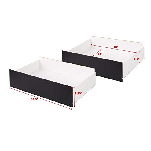 Premium Rolling Underbed Storage Drawers Set of 2 - 24.25