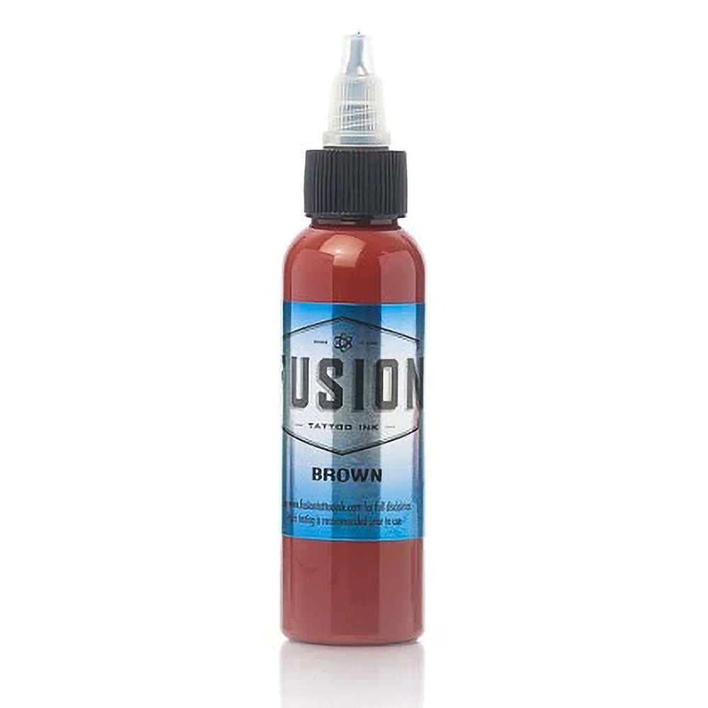 Premium Fusion Tattoo Ink - Professional Brown Tattoo Ink Set (Multiple Sizes) - Ideal for Tattoo Artists & Permanent Makeup Professionals