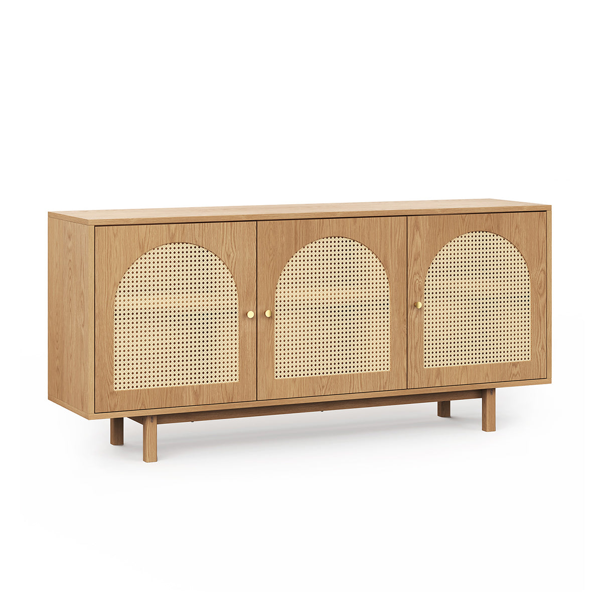 Etta 3 Door Sideboard - Modern Buffet Cabinet with Storage for Dining Room, Living Room & Entryway | Perfect for Home Decor, Display & Organization