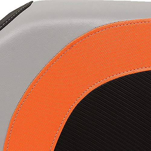 Orange/Gray/Carbon Fiber