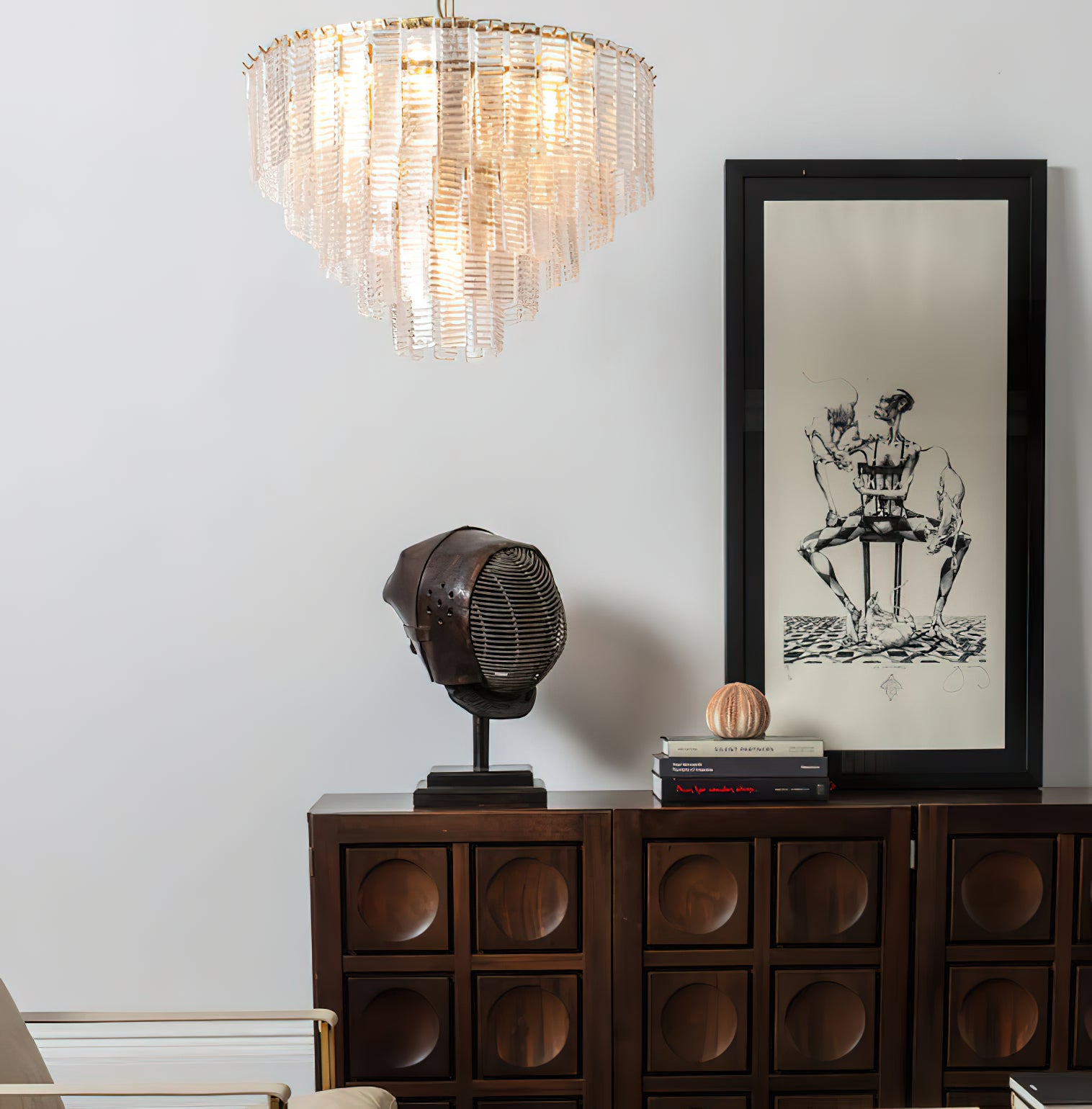 Elegant Amaro Murano Glass Chandelier - Handcrafted Italian Crystal Lighting Fixture for Dining Room, Living Room & Bedroom Decor