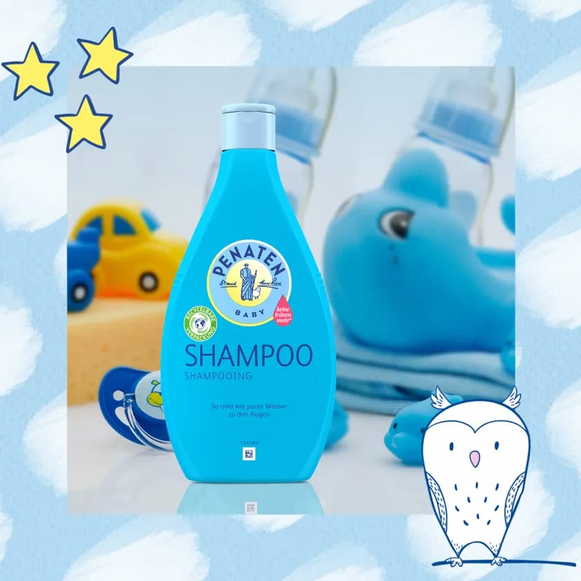 Penaten Extra Mild Baby Shampoo 400ml - Gentle Cleansing for Newborns & Sensitive Skin - Perfect for Daily Bath Time & Baby Hair Care