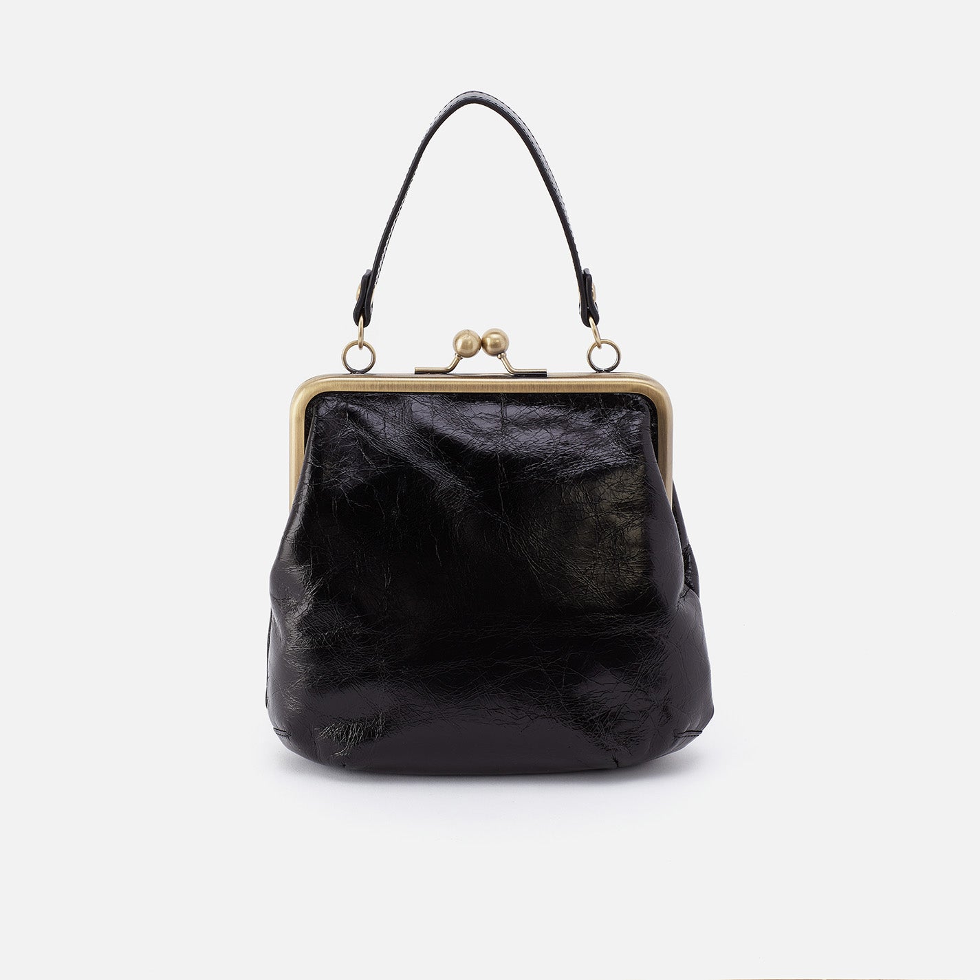 Alba Crossbody Bag in Polished Leather - Stylish Black Leather Purse for Women | Perfect for Everyday Use, Work & Travel