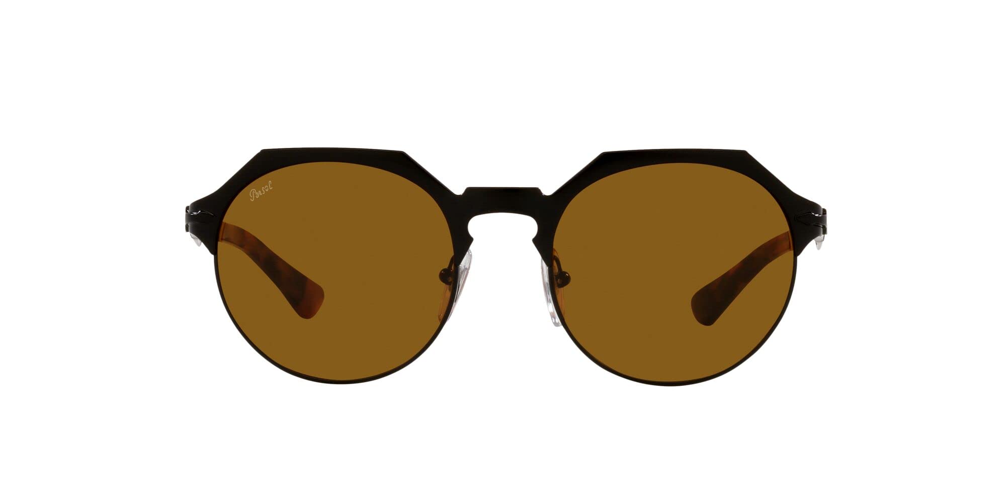 Persol PO2488S Hexagonal Sunglasses for Men & Women - Polarized UV Protection - Classic Italian Design - Perfect for Driving, Travel & Outdoor Activities