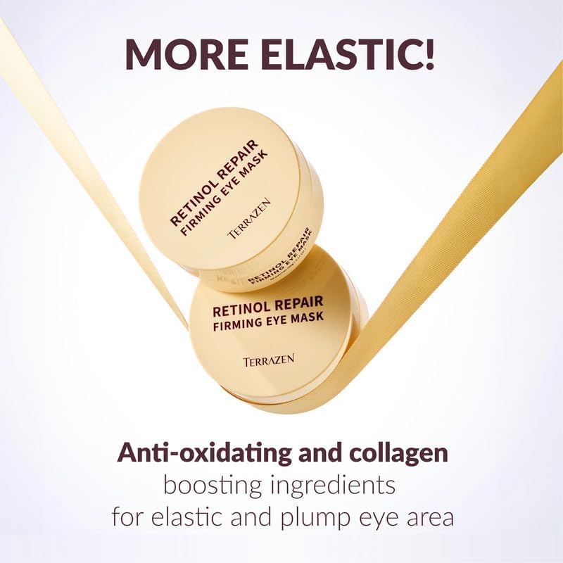 Premium Korean Hydrogel Eye Patches with Retinol & 24K Gold - Dark Circle Treatment, Anti-Puffiness & Anti-Aging Eye Mask - Infused with Collagen Booster & Vitamin C - Soothing Cooling Gel for Wrinkles & Fine Lines (60 Pcs) - Perfect for Nighttime Skincare & Travel Beauty Routine