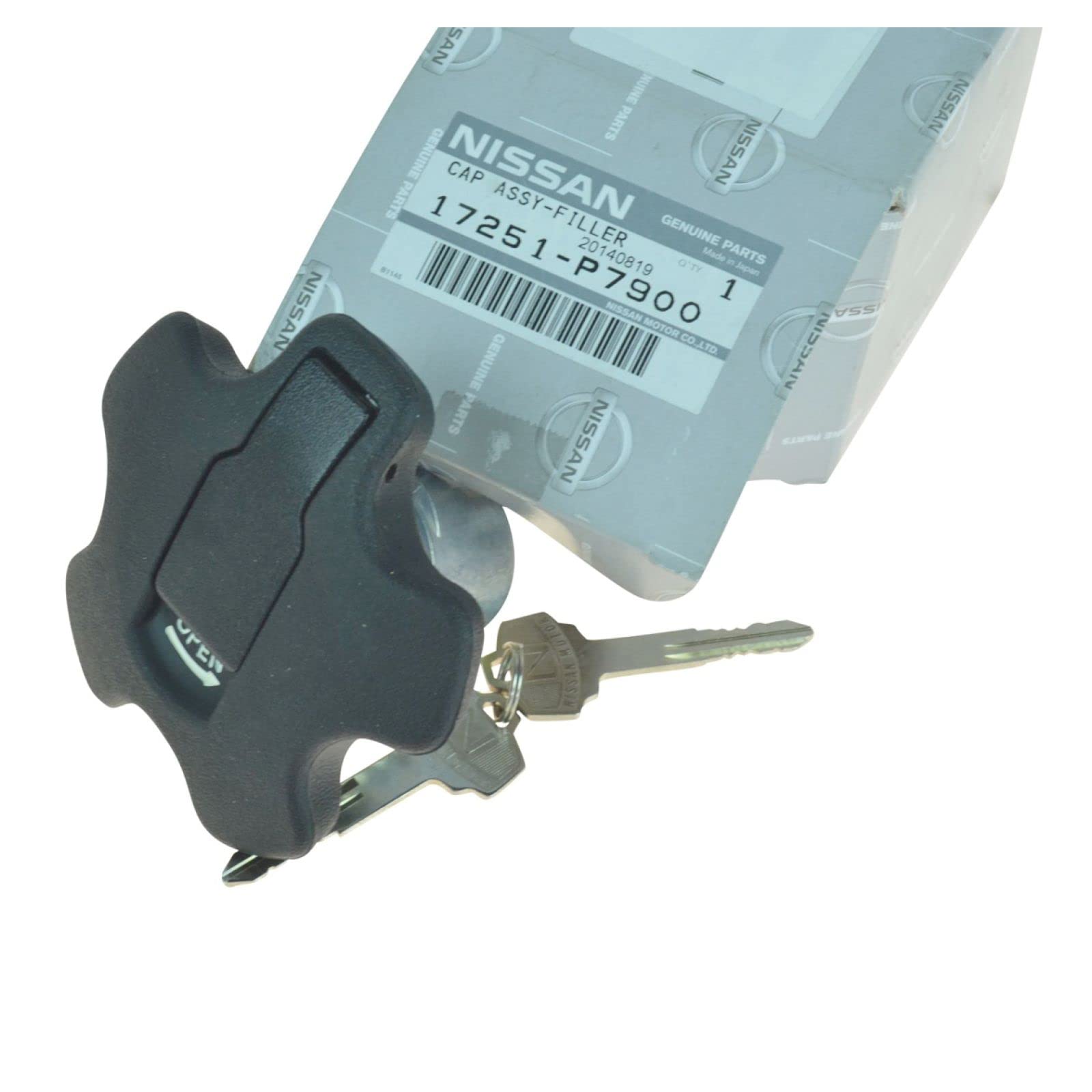 Locking Fuel Gas Filler Cap with Key Set - Compatible with Nissan 280ZX 1979-1983 - Anti-Theft Security Gas Cap Replacement - Perfect for Classic Car Restoration & Vintage Vehicle Protection