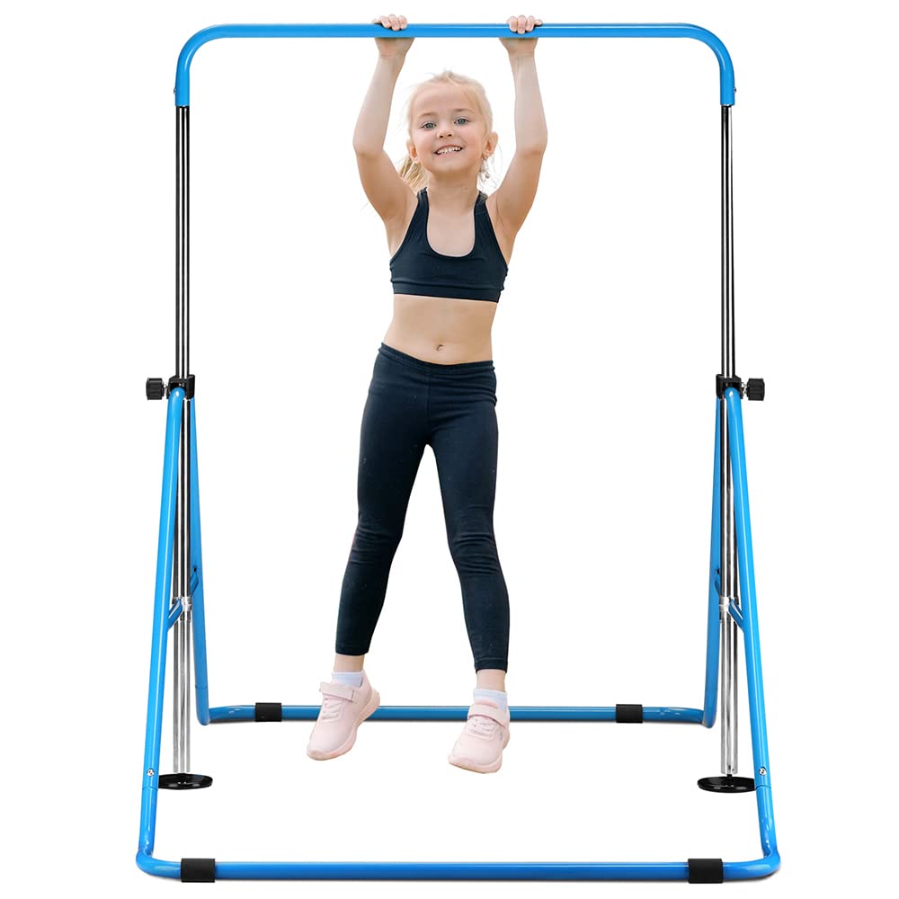 Adjustable Kids Gymnastics Bar - Home Training for Junior Athletes & Play
