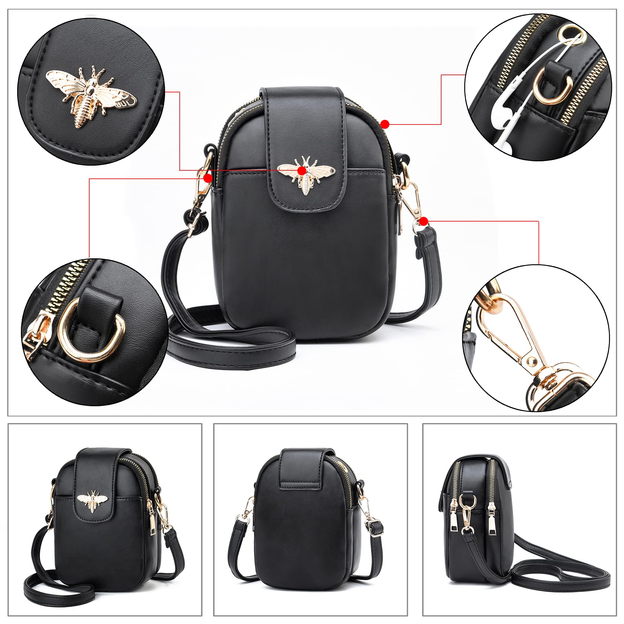 Stylish Women's Small Crossbody Bag - Fashionable Shoulder Purse & Designer Phone Handbag for Everyday Use, Travel, and Outings