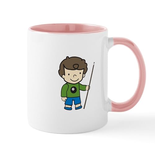 White/Pink Inside - Billiards Boy Mugs