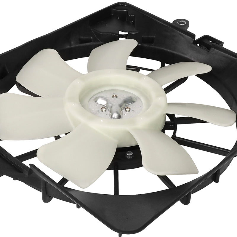 2007-2008 Honda Fit AC Condenser Cooling Fan Assembly Replacement Part HO3120100 - Perfect for Summer Driving & AC System Repair