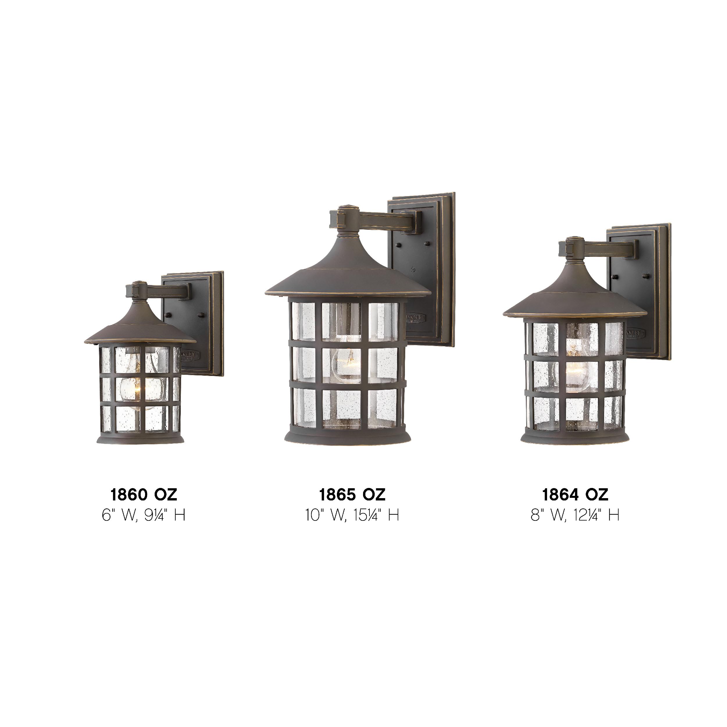 Hinkley 1864OZ Freeport Outdoor Wall Mount Lantern - Medium Size Oil Rubbed Bronze Finish - Perfect for Porch, Patio, Garden & Entryway Lighting