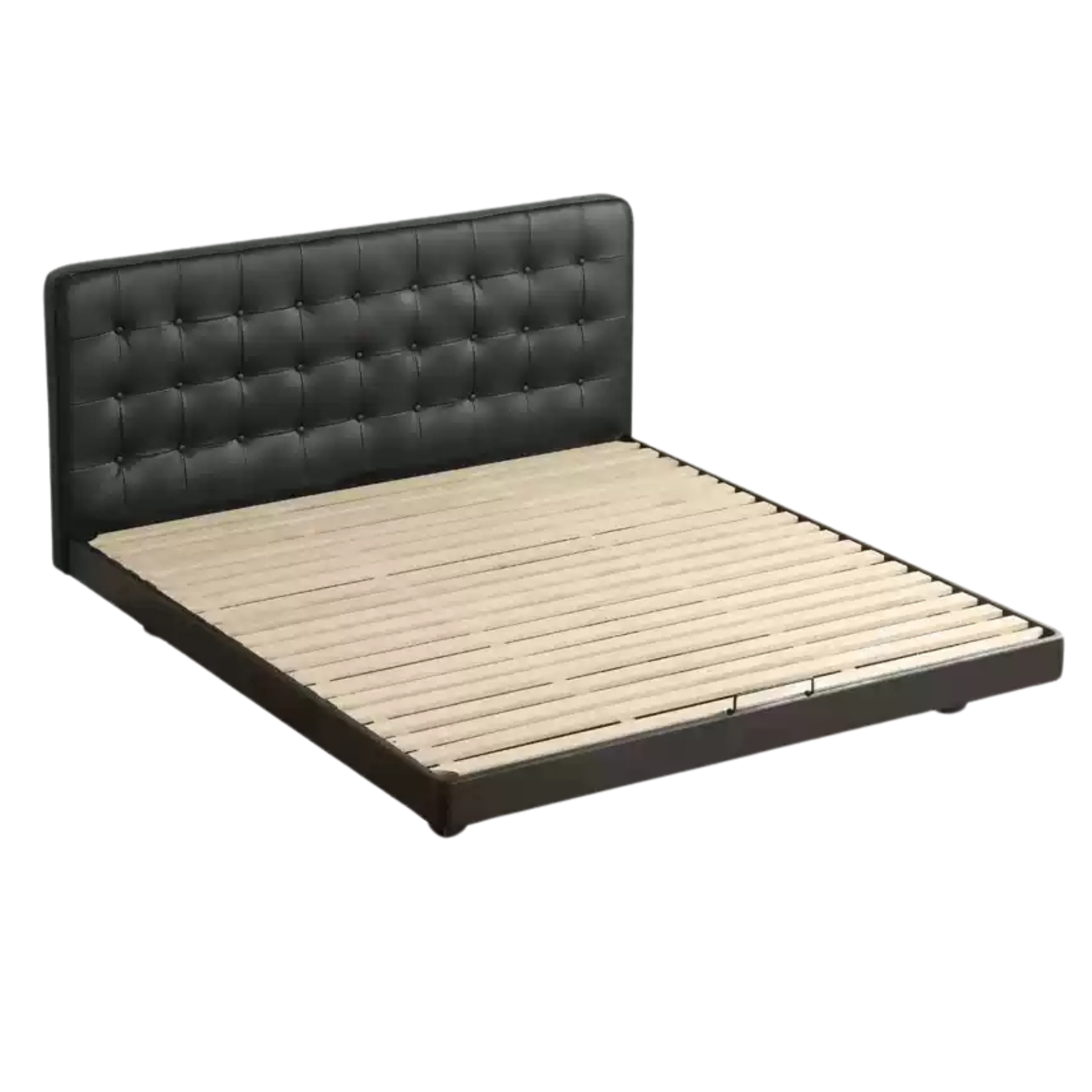 Black suspended soft bed