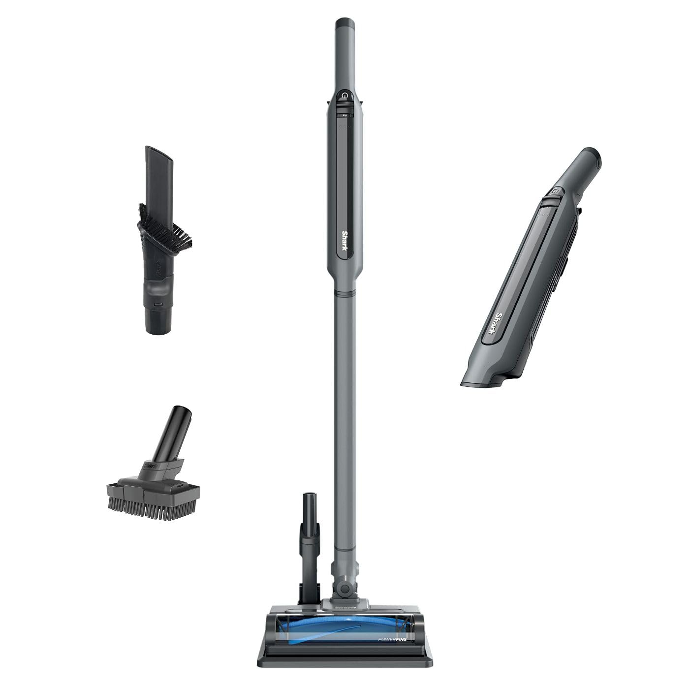 Shark WANDVAC System WS642 Ultra-Lightweight Cordless Stick Vacuum for Pet Hair - Powerful 2-in-1 Handheld & Stick Vacuum with Charging Dock, Grey | Perfect for Hard Floors, Carpets & Pet Hair Removal