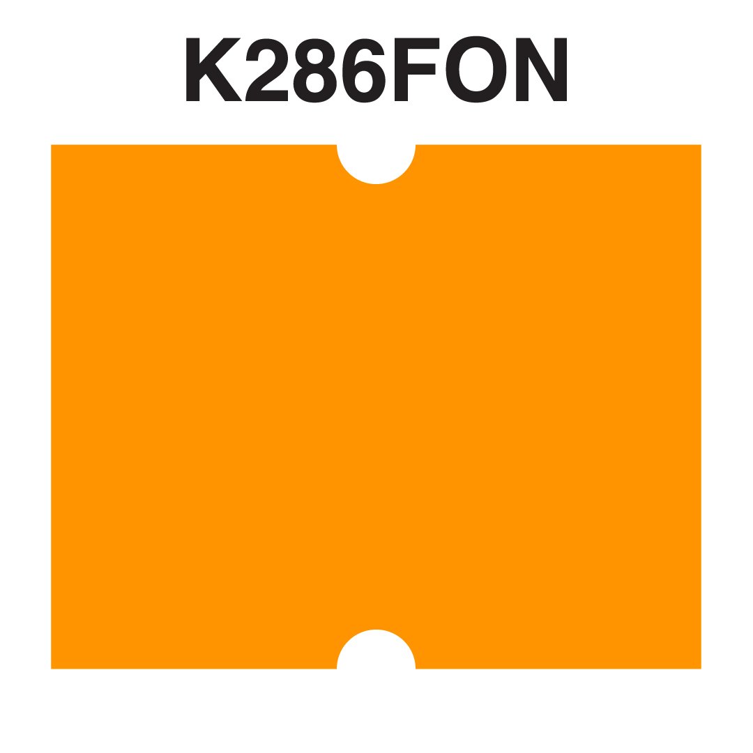 Bright Orange Removable Labels for Towa GL/SpeedyMark4 - 16 Pack (Free Ink) for Price Tagging