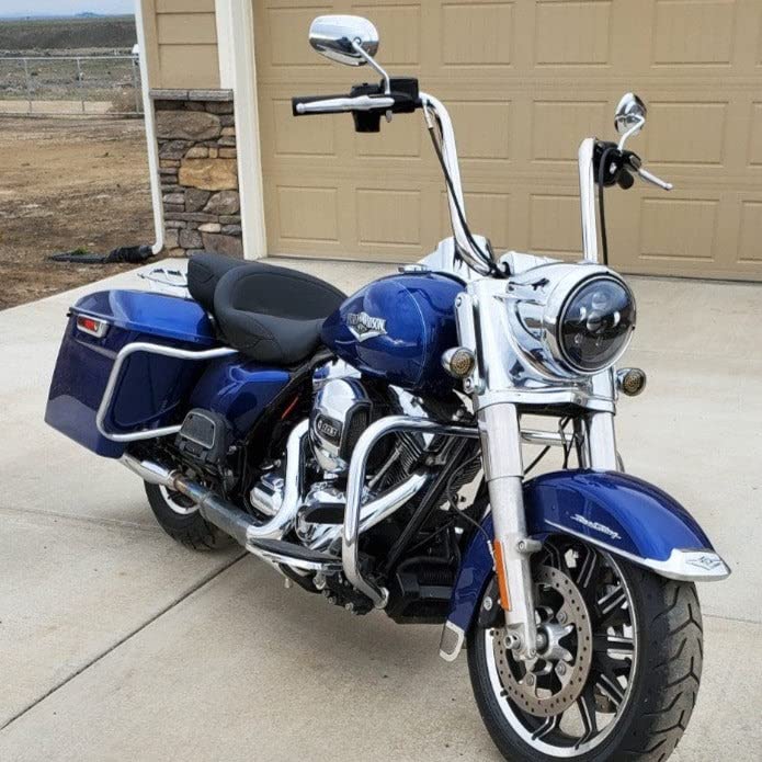 Eagle Lights 8700BG3 7 Inch LED Headlight for Harley Davidson & Indian Motorcycles - Gen III Black Kit (No Installation Accessories) - High Visibility Night Riding & Custom Bike Upgrades