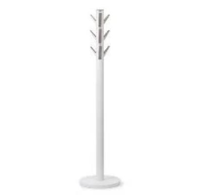 White Flapper Coat Rack - Vintage Style Wall Mounted Hooks for Entryway, Bedroom & Hallway Organization