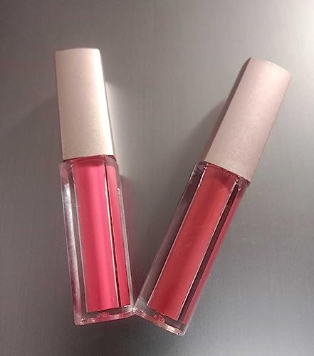 WOODZON Matte Liquid Lipstick Set - 2 Pack with Pink & Red Shades, Long Lasting Moisturizing Matte Finish Lip Gloss | Perfect for Everyday Wear, Parties & Special Occasions