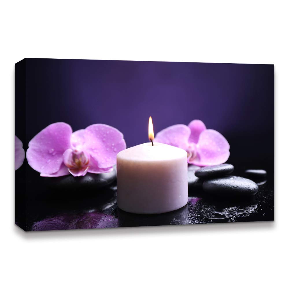 IDEA4WALL Christmas Candles Canvas Wall Art - 32x48 Inch Framed Holiday Painting for Home Decor, Living Room & Bedroom - Perfect for Christmas Celebrations & Winter Home Styling