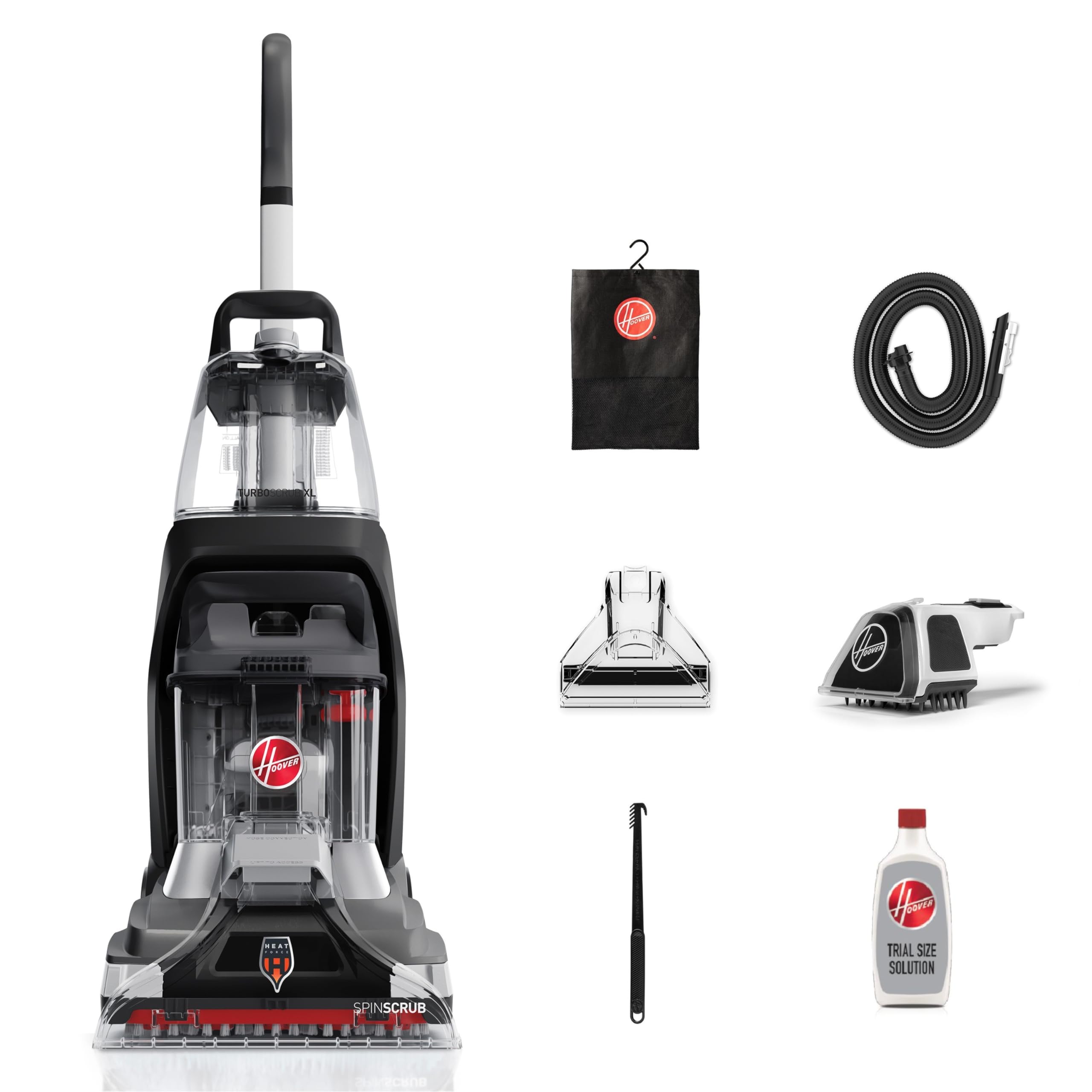 Hoover PowerScrub XL Pet Carpet Cleaner Machine - Heavy Duty Upright Carpet Shampooer with Powerful Suction, FH68050 Model in Black | Ideal for Pet Hair Removal & Deep Cleaning Carpets, Rugs & Stairs
