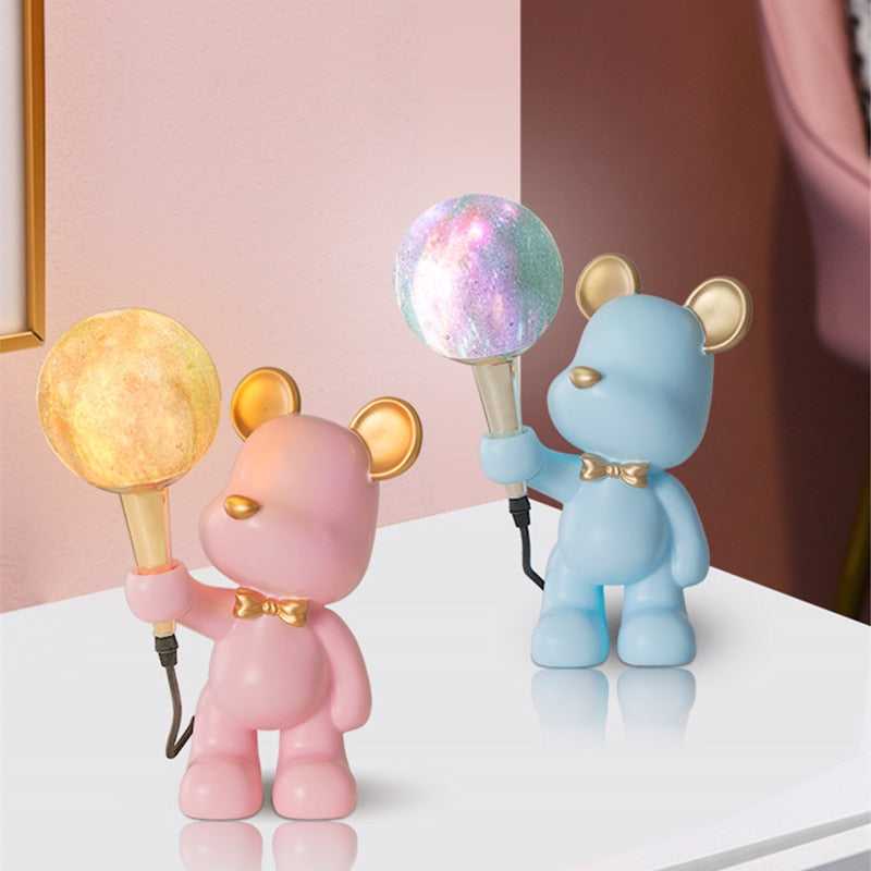 Cozy Bear Night Light for Kids - Soft Glow Bedside Lamp for Nursery, Bedroom & Playroom - Perfect for Bedtime Stories & Nighttime Comfort