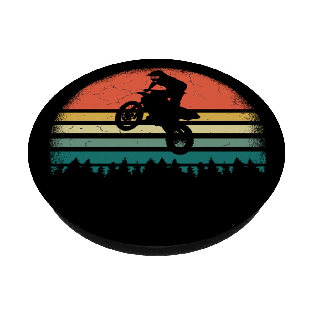 Vintage MX Motocross Dirt Bike Swappable PopGrip PopSockets - Perfect for Motorcycle Enthusiasts & Off-Road Biking Fans