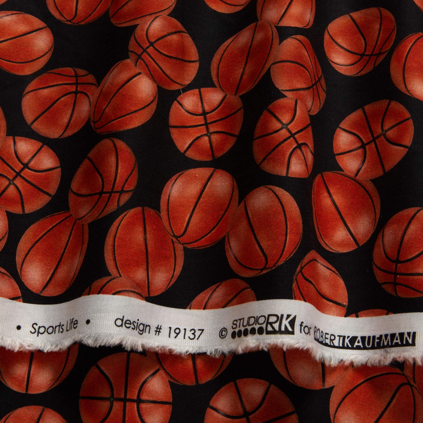 Kaufman Sports Life 5 Basketballs - Black Fabric for Outdoor & Indoor Play