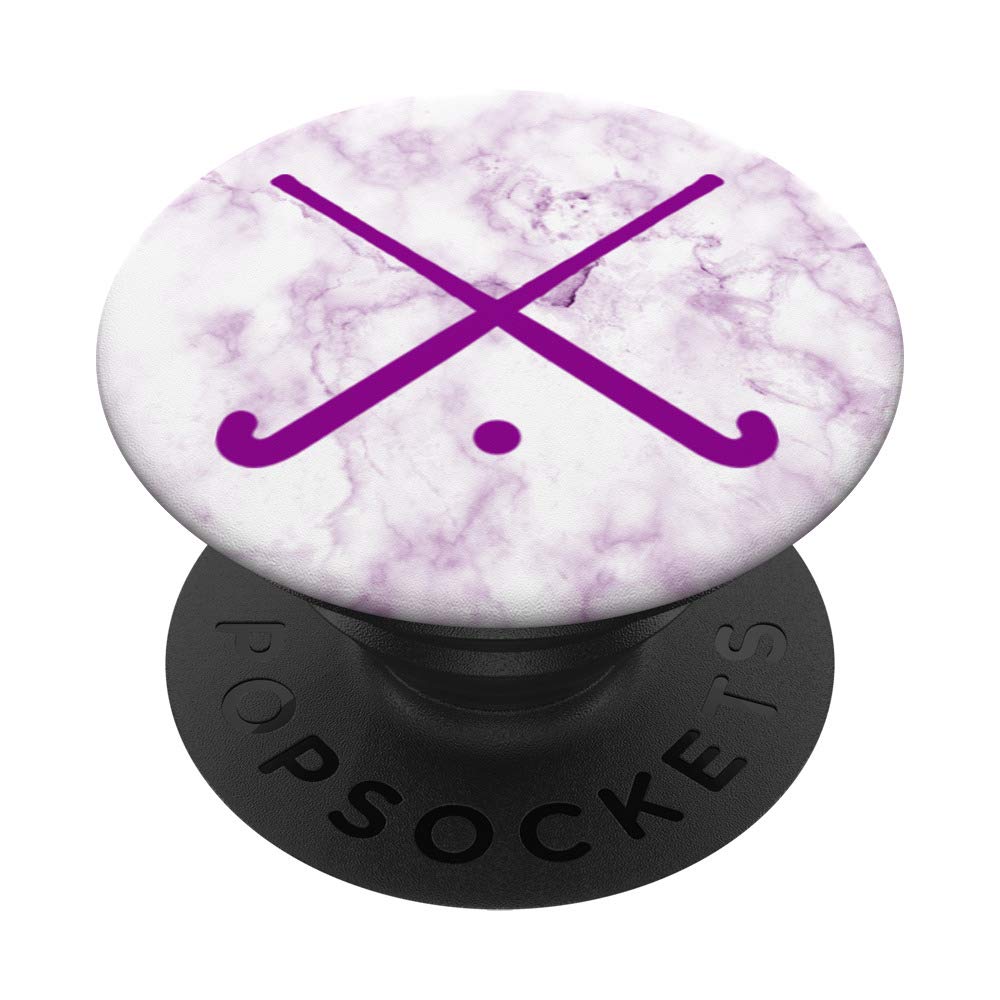 Field Hockey Sticks for Players - White Marble Purple Design | Perfect Gift for Athletes & Field Hockey Enthusiasts | Ideal for Games, Training & Sports Events