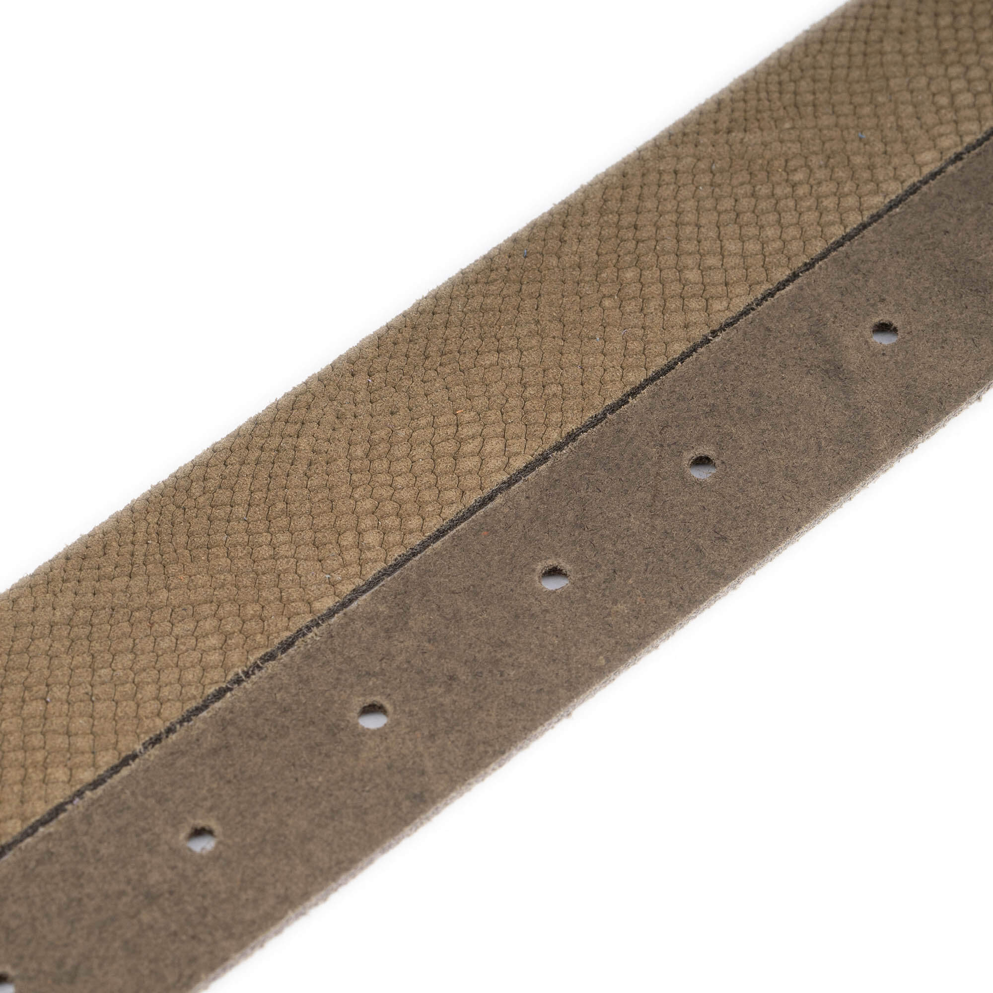 Khaki Green Suede Snake Embossed Belt Strap 2.5cm - Replacement Strap for Versace Buckles | Fashion Accessory for Men & Women | Perfect for Casual, Office & Evening Wear
