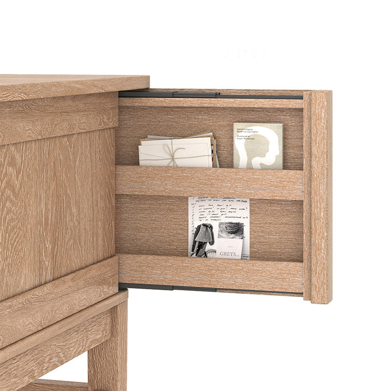 Raquel Modern Transitional Office Desk with Cable Management Hole - Stylish Home Office Desk for Remote Work & Study