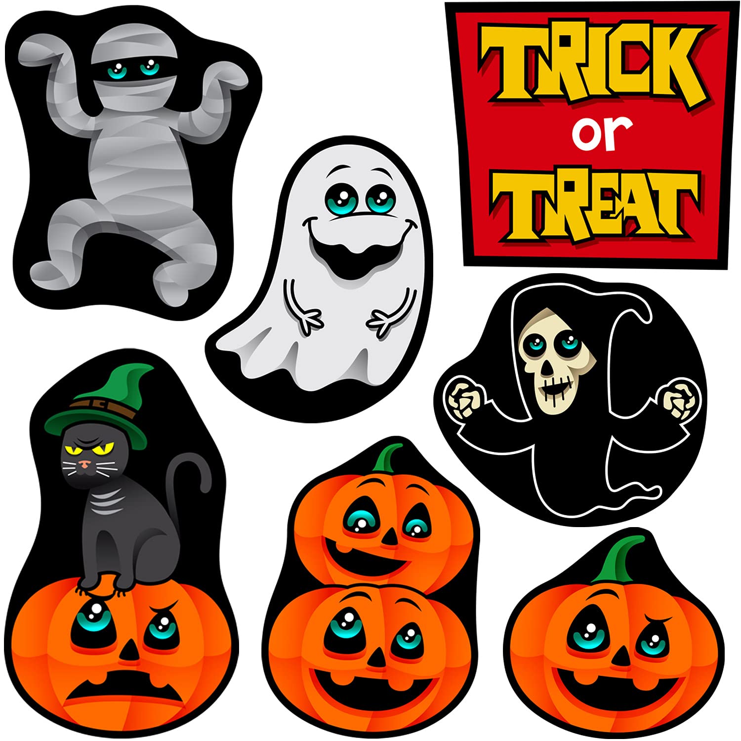 Spooky Halloween Outdoor Decorations - Haunted House Yard Signs with Metal Stakes for Scary Theme Parties | Perfect for Front Lawn, Garden & Halloween Night Decor