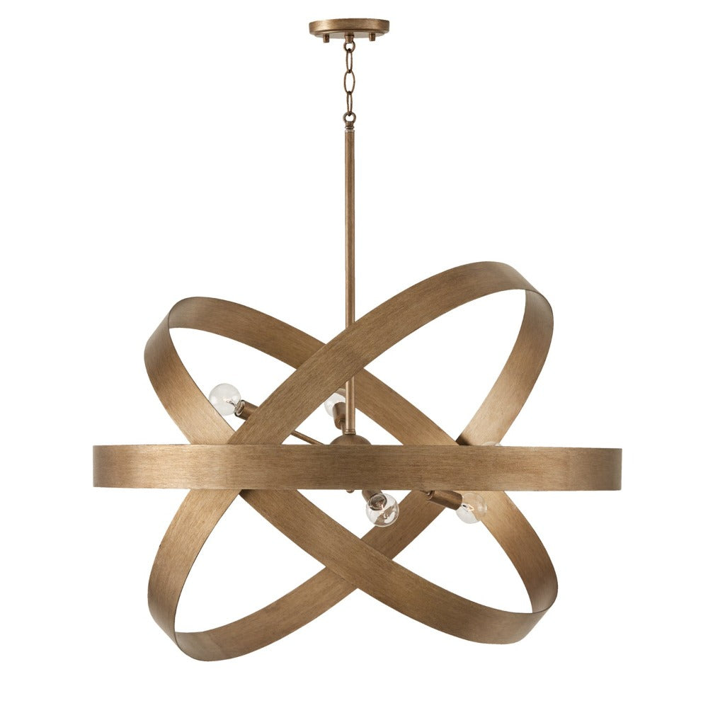 Chapelle 6-Light Modern Chandelier - Elegant Crystal Ceiling Light Fixture for Dining Room, Living Room & Bedroom