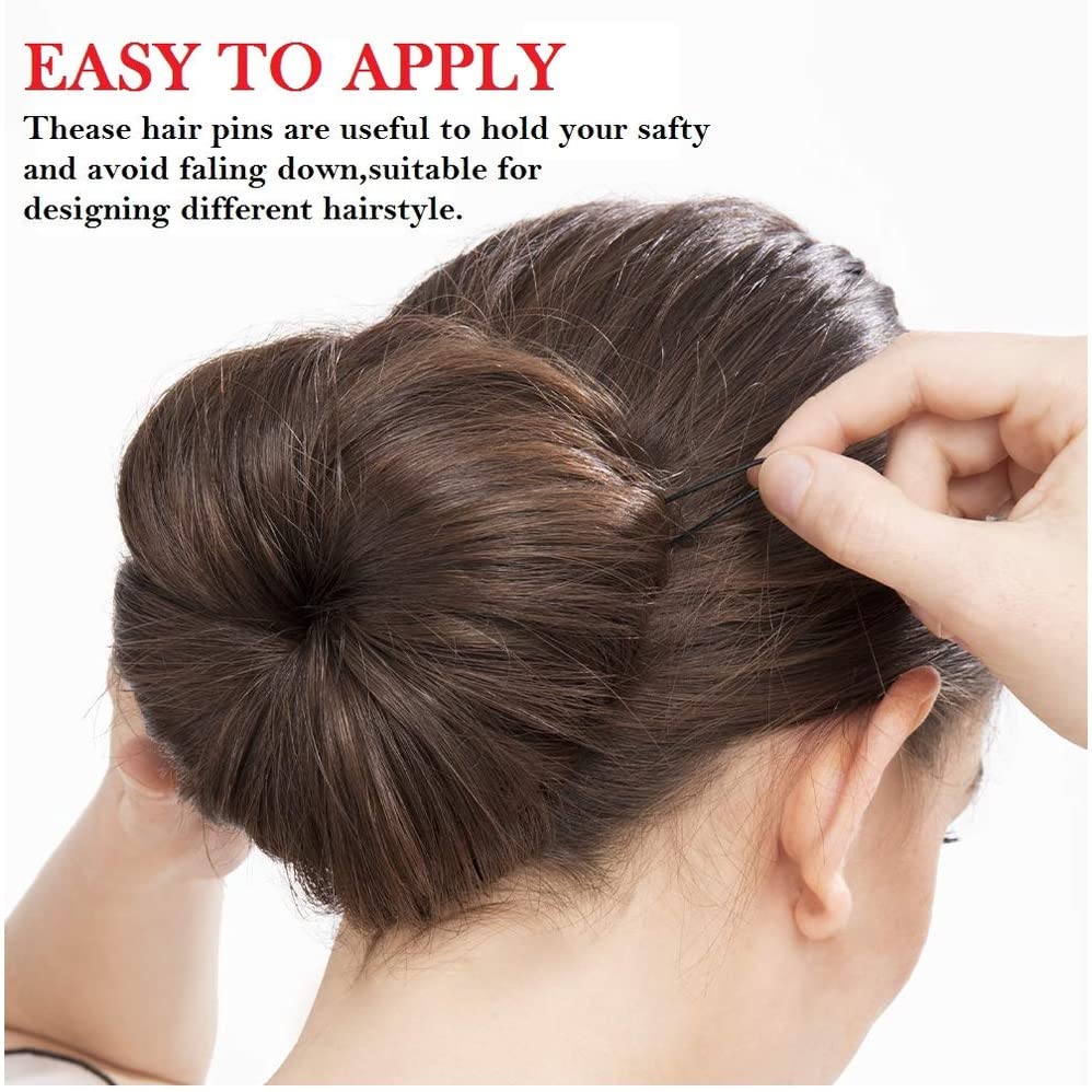Zeniso® 110-Piece Hair Clips Combo Set - 50 U-Pins, 48 Bobby Pins & 12 Tic-Tak Clips for Women & Girls - Perfect for Styling, Updos, Braids & Everyday Hair Accessories