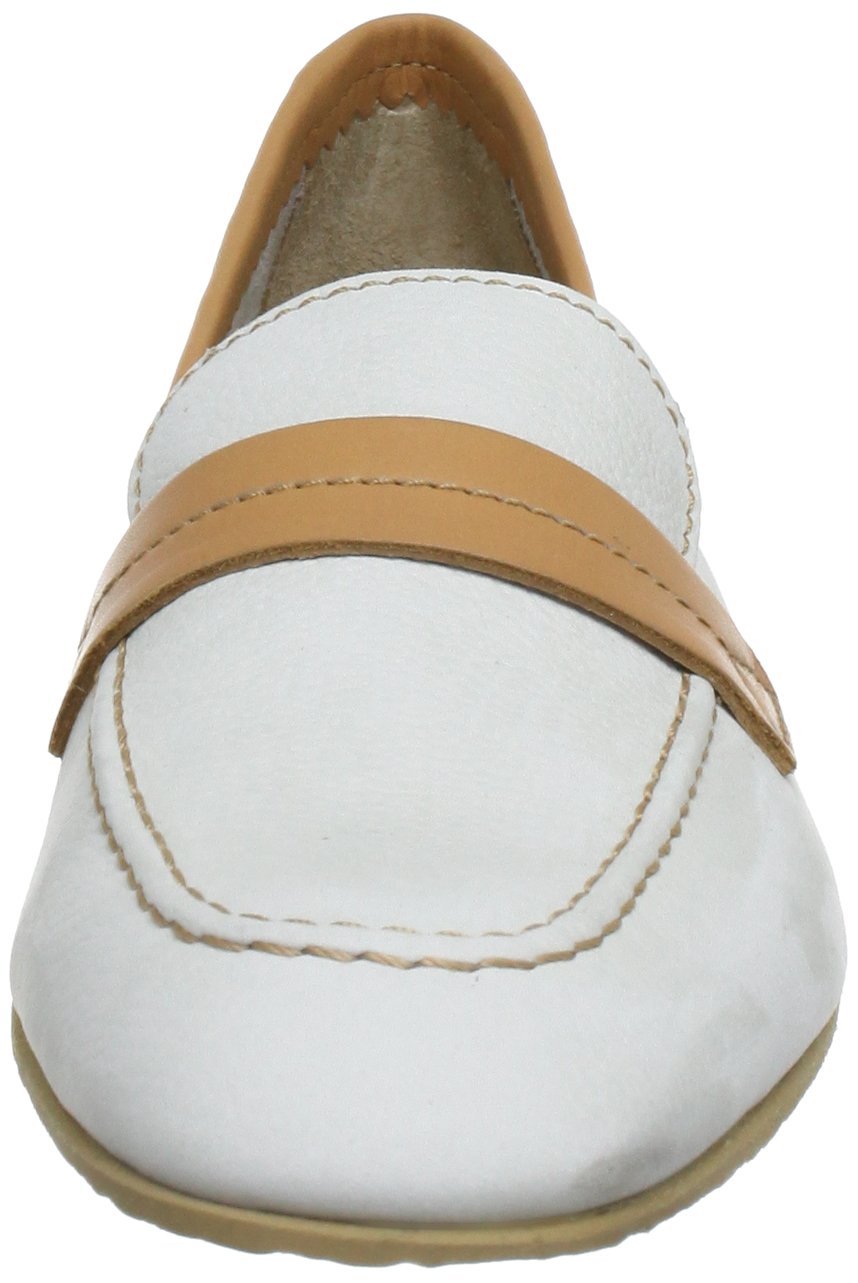 Accatino Women's 840488 White Moccasin Shoes - Comfortable Slip-On Loafers for Women Size 5 | Perfect for Casual Wear, Office & Travel