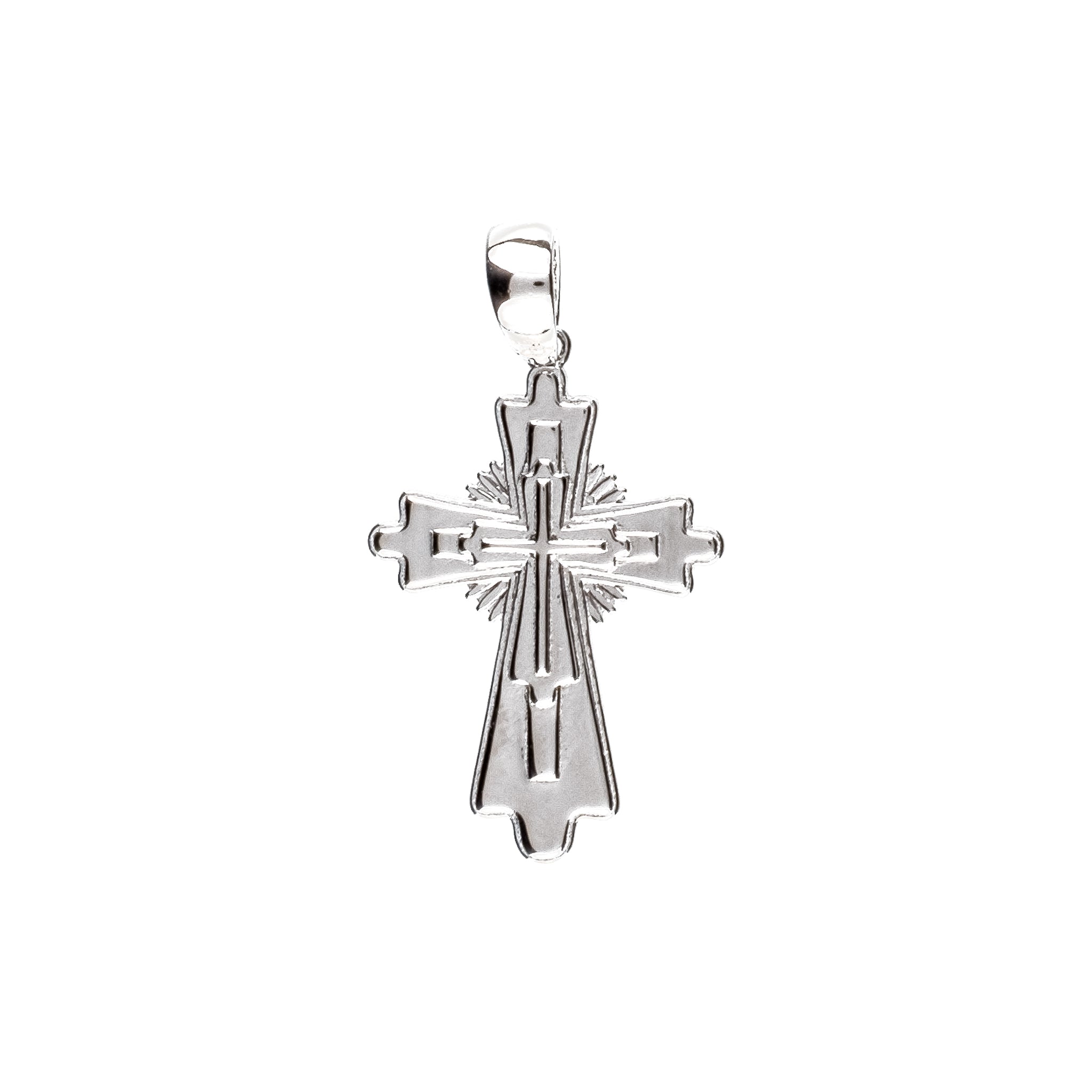 Layered Cross Pendant Necklace - .925 Sterling Silver Jewelry for Women - Perfect for Everyday Wear, Gifts & Special Occasions