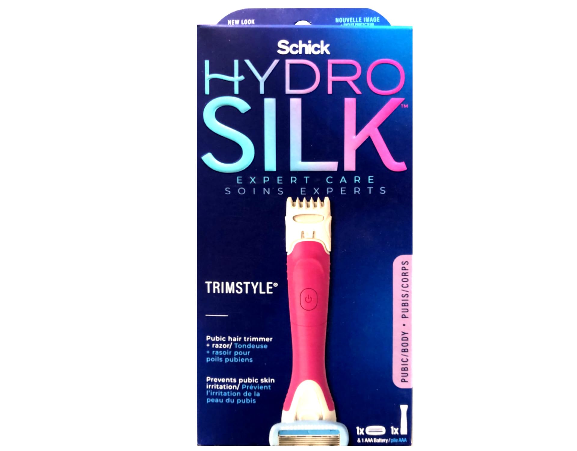 Schick Hydro Silk TrimStyle Razor for Women - 6 Pack Bikini Trimmer & Shaver with Hydrating Serum | Perfect for Travel, Gym Bag & Smooth Skin Care Routine