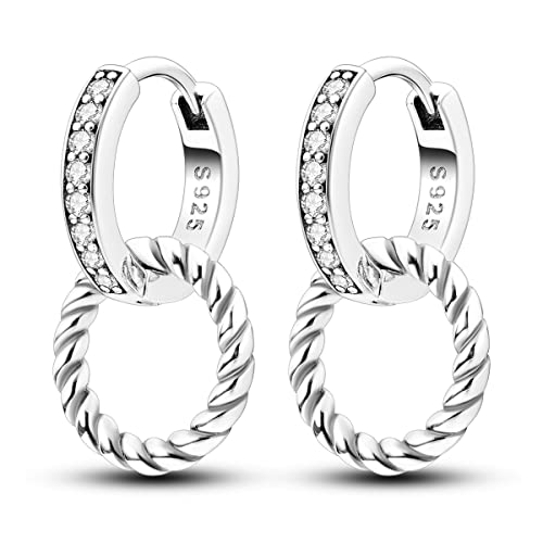 Double Loop Twisted Rope Earrings