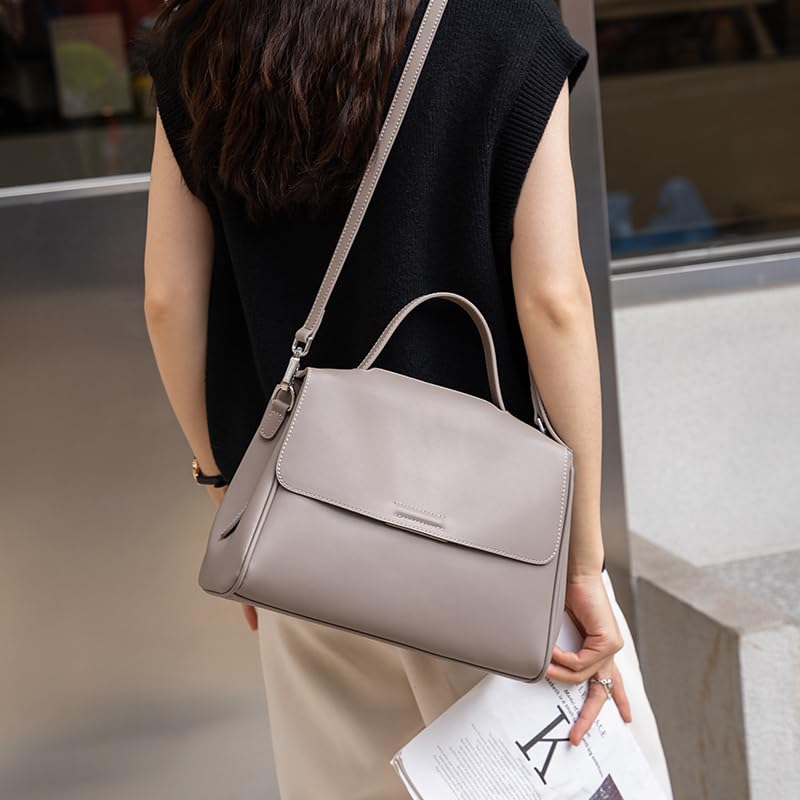 Soft Genuine Leather Crossbody Bags for Women - Fashionable Lightweight Shoulder Purse Handbags for Teen Girls & Ladies | Perfect for Daily Use, Travel & Shopping