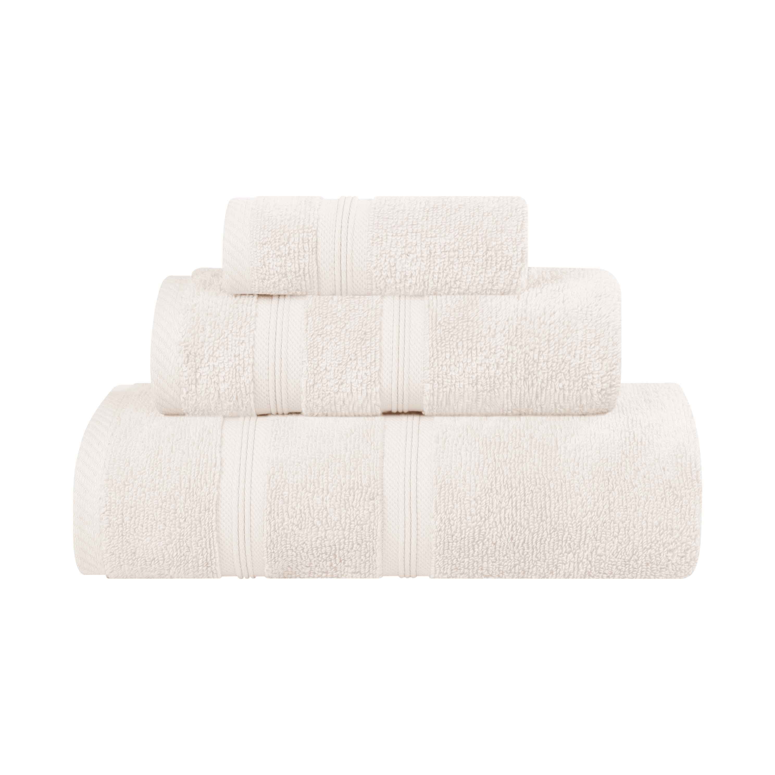 Premium Smart Dry Zero Twist Cotton 3-Piece Towel Set - Ultra Soft & Absorbent Bath Towels for Spa, Gym & Luxury Home Use