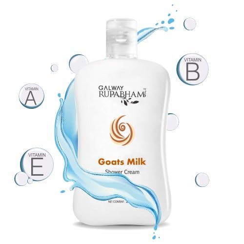 Organic Galway Goat Milk Shower Cream - Hydrating & Nourishing for Dry Skin - Perfect for Sensitive Skin & Daily Moisturizing Routine