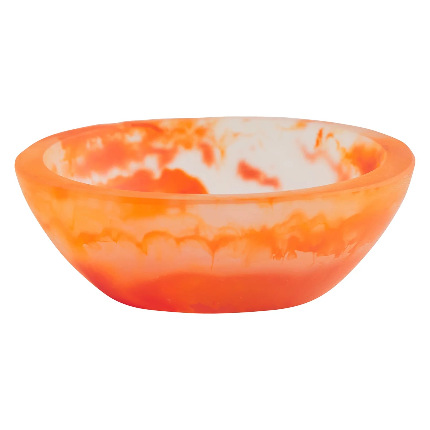 ASTRID TINY BOWL - Mini Decorative Bowl for Jewelry, Candies & Home Decor - Mandarin Orange Design - Perfect for Gift Giving, Table Centerpiece & Bathroom Organization