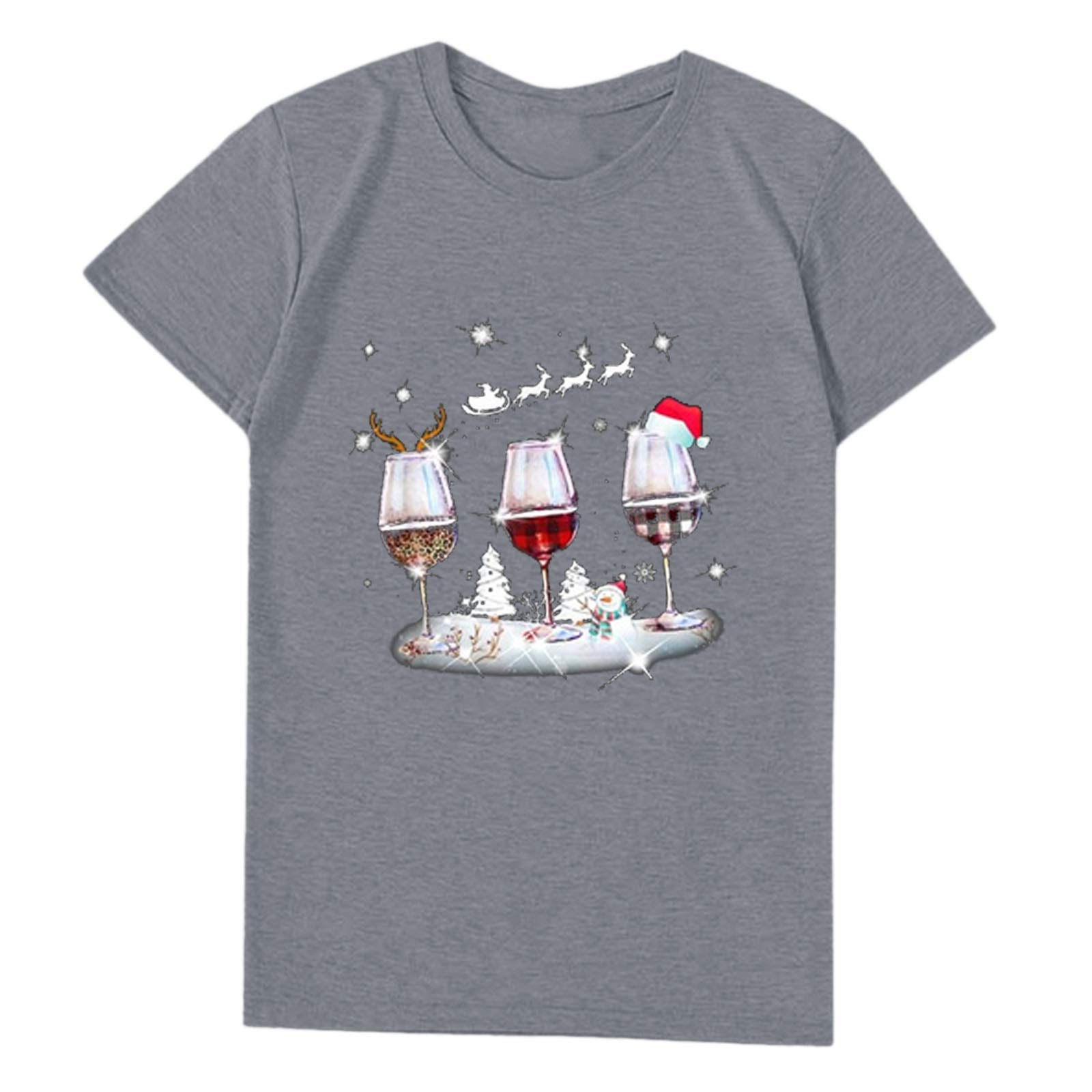 Funny Christmas T-Shirts for Women - Festive Holiday Sweatshirts with Santa Hats - Matching Family Christmas Outfits - Perfect for Holiday Parties, Family Photos & Ugly Sweater Contests